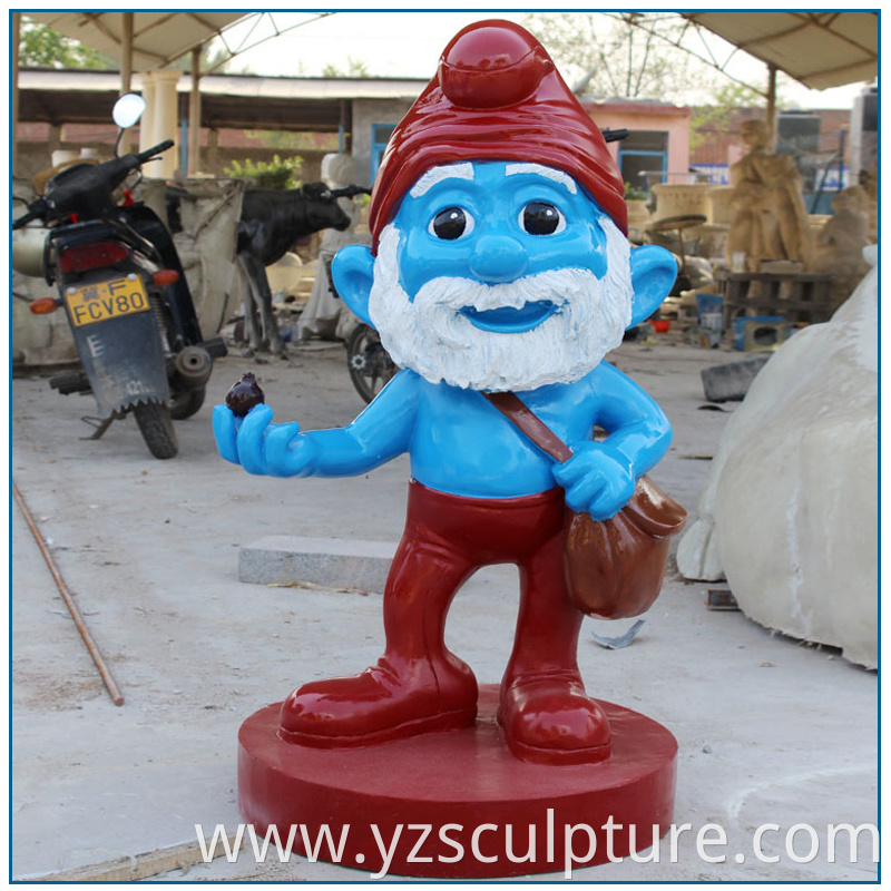 fiberglass smurfs sculpture